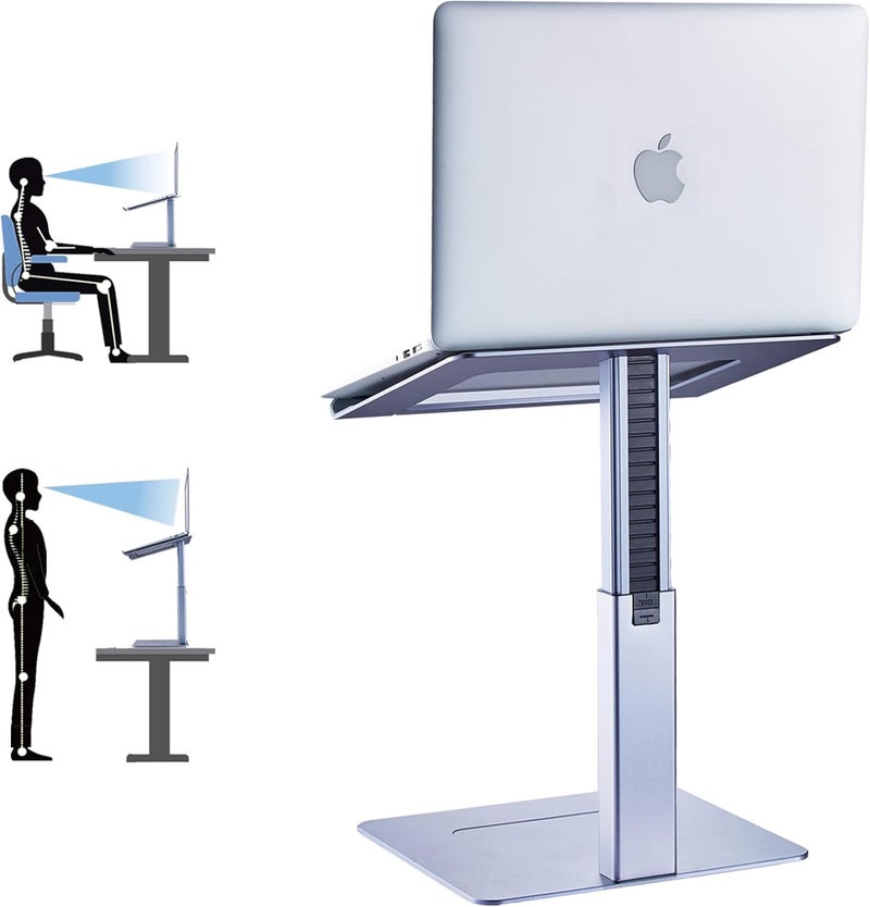 VECOFO Adjustable Laptop Stand, Tall, Strong, Airflow, Suitable for 13.3-17.3 Inch Laptops, Lift Screen to Eye Level for Video Conferences - Image 1